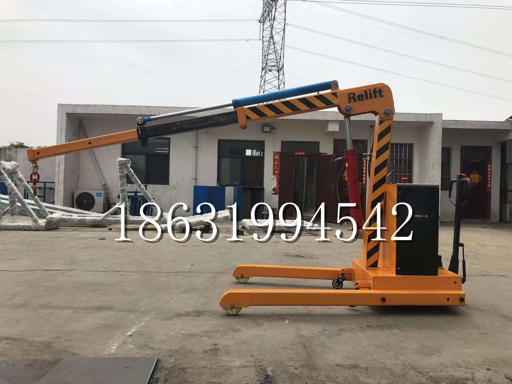 四子王旗久征定做3吨三轮随车吊 农用园林绿化移树吊 平板工程用小吊机